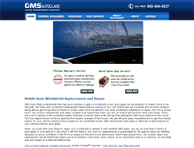Tablet Screenshot of gmsautoglass.com